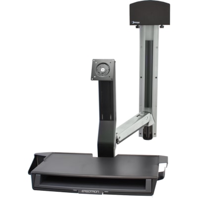 Ergotron StyleView Multi Component Mount for CPU, Flat Panel Display, Mouse, Keyboard - 24" Screen Support - 32 lb (14514.96 g) Load Capacity - 75 x 75, 100 x 100 - VESA Mount Compatible - Aluminum, Plastic FACE  PRE-CONFIGURATION  SMALL  CPU HOLDER
