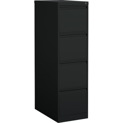 Global - Classeur MVL25401 File Cabinet - 4-Drawer - largeur de 15,2 po (384,81 mm) x profondeur de 25 po (635 mm) x hauteur de 52 po (1320,80 mm) - 4 x Tiroir(s) pour Dossier - format lettre - Vertical - Verrouillable - Noir - Métal NOIR 