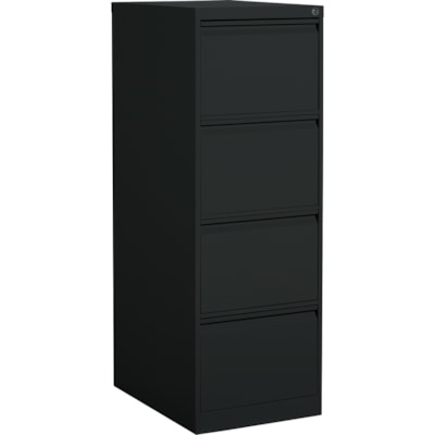 Global - Classeur MVL25451 File Cabinet - 4-Drawer - largeur de 18,2 po (461,01 mm) x profondeur de 25 po (635 mm) x hauteur de 52 po (1320,80 mm) - 4 x Tiroir(s) pour Dossier - format légal - Vertical - Noir - Métal NOIR 