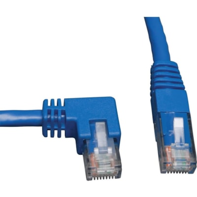 Tripp Lite series N204-003-BL-LA Cat6 Patch Cable - 3 ft (0.91 m) Category 6 Network Cable for Network Device - First End: 1 x RJ-45 Network - Male - Second End: 1 x RJ-45 Network - Male - Patch Cable - Blue isted Pair (UTP) - Male Left G ender - Male Right G