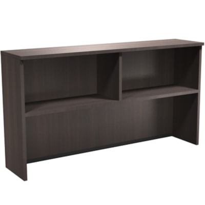 Heartwood Innovations Open Hutch - Material: Particleboard - Finish: Evening Zen, Laminate - Water Resistant, Scratch Resistant, Dent Resistant, Wear Resistant, Fire Resistant EVENING ZEN FINISH 66"W X 15"D X 35.5"H