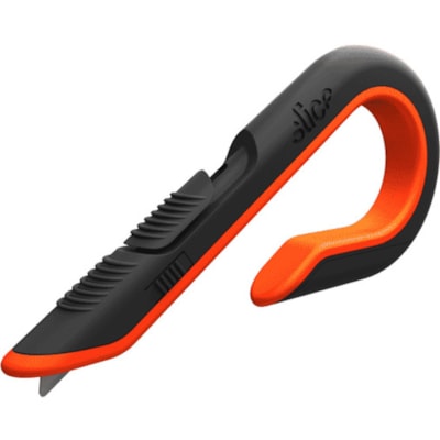 Slice Stylish Ceramic Box Cutter - 6.50" (165.10 mm) Height x 1.20" (30.48 mm) Width x 2.50" (63.50 mm) Depth - Retractable, Durable - Ceramic - Orange, Black CERAMIC BLADE ADJUSTABLE TO 3 LENGTHS