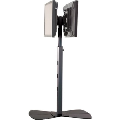 Chief Large Flat Panel Dual Display Floor Stand (without interfaces) - Up to 71" Screen Support - 400 lb (181436.95 g) Load Capacity - Flat Panel Display Type Supported - 94.49" (2400 mm) Height x 35.98" (914 mm) Width x 42.99" (1092 mm) Depth - Floor Stand - Silver  Dual Display Floor Stand (Wit hout Interfaces)
