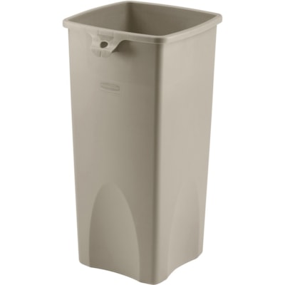Rubbermaid Commercial 3569-88 Untouchable Square Container - 87.10 L Capacity - Square - Crack Resistant, Chemical Resistant - 30.9" (784.86 mm) Height x 15.5" (393.70 mm) Width - Beige - 1 Each  