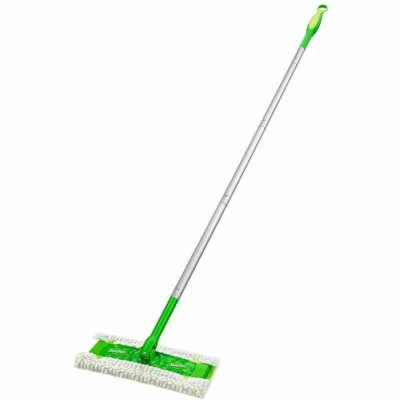 Swiffer Professional Sweeper Mop Starter Kit (Mop Only) - 0.31" (7.87 mm) Diameter Plastic Handle - Lightweight, Easy to Use, Flexible, Swivel Head - 1 Unit - Green 10-INCH FLOOR MOP SWIFFER  3-71