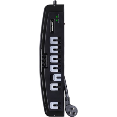 CyberPower CSP708T Professional 7-Outlets Surge Suppressor 8FT Cord and TEL - Plain Brown Boxes - 7 x NEMA 5-15R - 1650 J - 125 V AC Input - 125 V AC Output - 75 kA - 8 ft (2.44 m) PROFESSIONAL SERIES CSP708T 