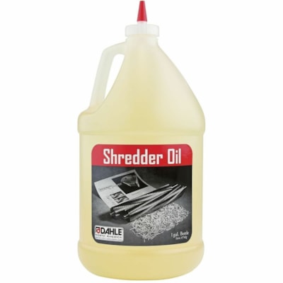 Dahle Shredder Oil - Residue-free, Dust Retention 4 X 1 GALLON BOTTLES HIGH SECURITY SHREDDERS