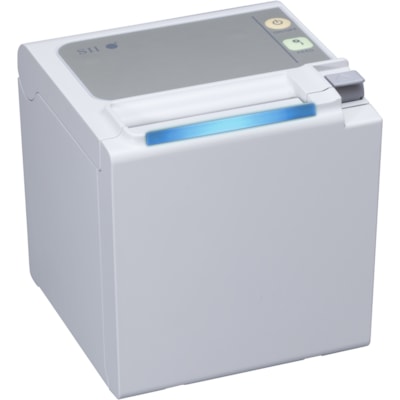 Seiko Qaliber RP-E10 Desktop Direct Thermal Printer - Monochrome - Receipt Print - USB - Ice White - LED Display Screen - 2.83" (72 mm) Print Width - 13.78 in/s (350 mm/s) Mono - 203 dpi - 3.15" (80 mm) Label Width Performance POS receipt printe r  1.15 ft/s. (350mm
