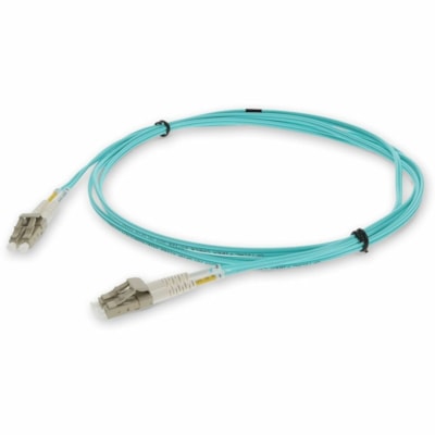 AddOn 3m LC to LC Aqua OM3 Duplex OFNR (Riser-Rated) Fiber Patch Cable - 9.8 ft (3 m) Fiber Optic Network Cable for Network Device - First End: 2 x LC Network - Male - Second End: 2 x LC Network - Male - Patch Cable - LSZH, OFNR, Riser, Plenum - Aqua - 1.0  CABL 