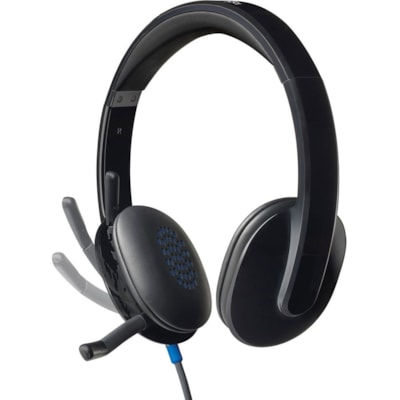 Logitech H540 USB Headset - Stereo - USB - Wired - Over-the-head - Binaural - Semi-open - Black  