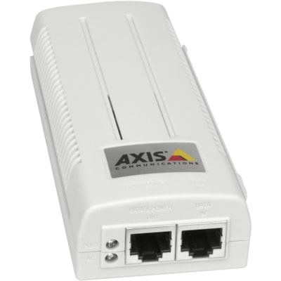 AXIS T8120 Midspan 15 W 1-Port - 110 V AC, 220 V AC Input - 48 V DC Output - 1 Output Port(s) - 15.40 W - Wall Mountable 15 W 1-port - Shielded RJ45 10 /100/1000 Mbps- 100-