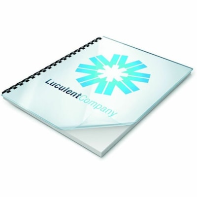 ACCO Clear View Presentation Cover - 8 3/4" (222.25 mm) x 11 1/4" (285.75 mm) - Plastic - Clear - 100 Pack SIZE 8 3/4" X 11 1/4" CLEAR VIEW BINDING COVER