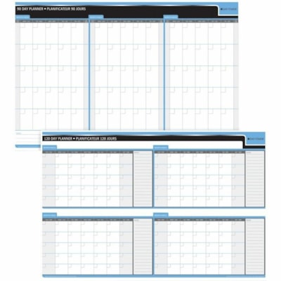 Day-Timer - Planificateur 3413859737 - format 24 po (609,60 mm) x 36 po (914,40 mm) - Réversible, Souple, Stratifié, Écrivez/Essuyez, Double face, Réutilisable, Résistants - 1 chaque JOURS  36X24 PO  FLEXIBLE 