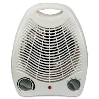 Royal Sovereign Compact Fan Heater - HFN-03 - Ceramic - Electric - 750 W to 1.50 kW - 2 x Heat Settings - 110 V AC - Portable - White WHITE 