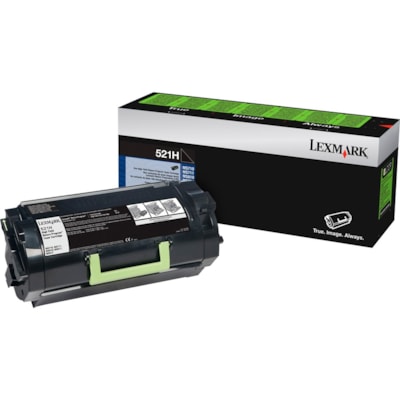 Lexmark Unison 521H Toner Cartridge - Laser - High Yield - 25000 Pages - Black - 1 Each RETURN PROGRAM TONER CARTRIDGE 25000 PAGE YIELD