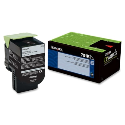 Lexmark Unison 701K Toner Cartridge - Laser - Standard Yield - 1000 Pages - Black - 1 Each RETURN PROGRAM 1000 PAGE YIELD