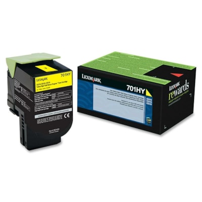 Lexmark - Cartouche toner Unison 701HY D'origine Élevé Rendement Laser - Jaune - 1 chaque - Laser - Rendement Élevé - 1 Unité UDRE D'ENCRE JAUNE REC YCLABLE HAUTE CAPACITé