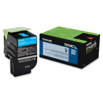 Lexmark - Cartouche toner Unison 701HC D'origine Élevé Rendement Laser - Cyan - 1 chaque - Laser - Rendement Élevé - 1 Unité UDRE D'ENCRE CYAN RECY CLABLE HAUTE CAPACITé