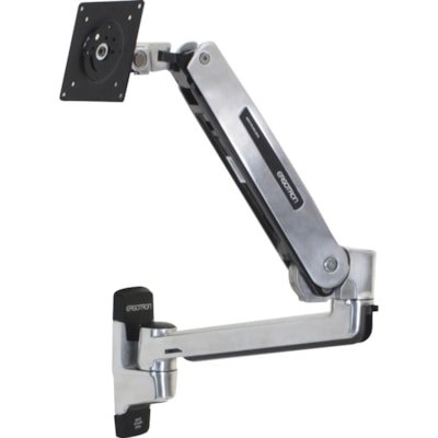Ergotron Wall Mount for Flat Panel Display - Polished Aluminum - Height Adjustable - 42" Screen Support - 25 lb (11339.81 g) Load Capacity - 75 x 75, 100 x 100, 200 x 100, 200 x 200 - VESA Mount Compatible - 1 Each m (polished aluminum) 