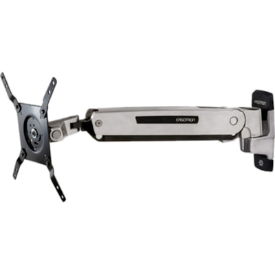 Ergotron Mounting Arm for Flat Panel Display, Notebook - Polished Aluminum - Height Adjustable - 42" Screen Support - 25 lb (11339.81 g) Load Capacity - 75 x 75, 100 x 100 - VESA Mount Compatible y (polished aluminum) 