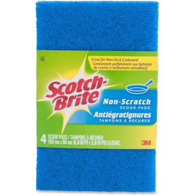 Scotch-Brite All-purpose No Scratch Scour Pads - 4 / Pack PAD 4-PK 