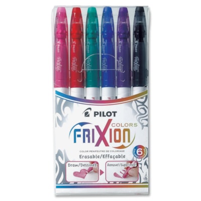 FriXion Colour Erasable Marker Pen Set - 2.5 mm (0.10") Marker Point - Assorted Ink - 6 / Set ERASABLE MARKERS 