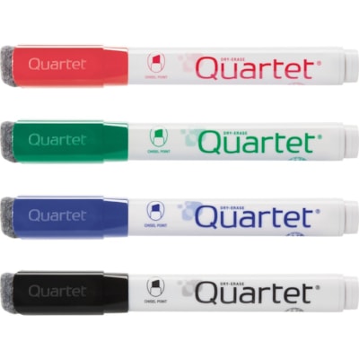 Quartet Dry-Erase Marker - Chisel Marker Point - Assorted Ink - 4 / Pack QUARTET 