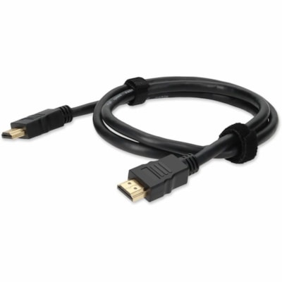 AddOn 3ft HDMI 1.4 Male to Male Black Cable Which Supports Ethernet Channel For Resolution Up to 4096x2160 (DCI 4K) - 3 ft (0.91 m) HDMI A/V Cable for Audio/Video Device, TV - First End: 1 x HDMI 1.4 Digital Audio/Video - Male - Second End: 1 x HDMI 1.4 Digital Audio/Video - Male - Black  