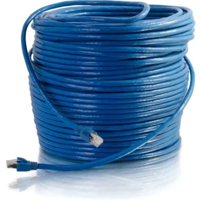 C2G 200FT CAT6 BLUE SOLID SHIE LDED PATCH CBL 