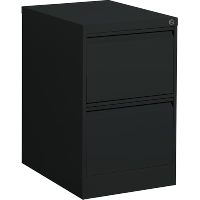 Global MVL25251 File Cabinet - 2-Drawer - 18.2" (461.01 mm) Width x 25" (635 mm) Depth x 29" (736.60 mm) Height - 2 x Drawer(s) for File - Legal - Vertical - Lockable - Black - Metal BLACK 