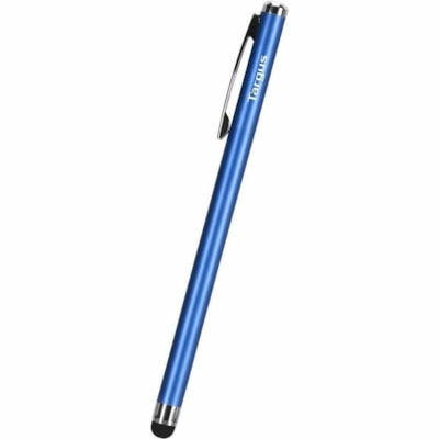 Targus Slim Stylus Pen for Smartphones (Metallic Blue) - Capacitive Touchscreen Type Supported - 0.24" (6 mm) - Rubber - Metallic Blue - Tablet, Smartphone Device Supported screen devices - Blue 