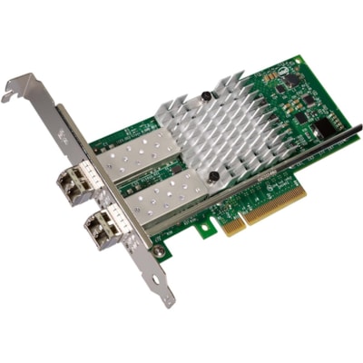 Intel Ethernet Converged Network Adapter X520-SR2 - PCI Express x8 - 2 Port(s) - Optical Fiber - Low-profile, Full-height - Bulk - 10GBase-SR - Plug-in Card rk Adapter  10 GigE  2x SFP+ S R Fiber Optic Ports