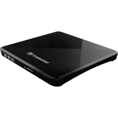 Transcend DVD-Writer - External - Black - DVD-RAM/±R/±RW Support - 24x CD Write/24x CD Rewrite/24x CD Read - 8x DVD Write/8x DVD Rewrite/8x DVD Read - Double-layer Media Supported - USB 2.0 - Slimline M  USB  BLACK 