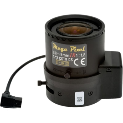 AXIS - 2.8 mm (0.11") to 8 mm (0.31")f/1.2 - Varifocal Lens for CS Mount - Designed for Surveillance Camera - 2.8x Optical Zoom - Black, Transparent  ACCS 