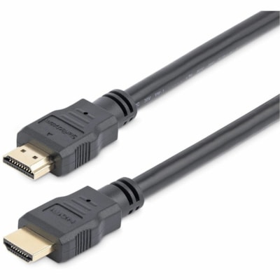 StarTech.com 6ft (2m) HDMI Cable, 4K High Speed HDMI Cable with Ethernet, Ultra HD 4K 30Hz Video, HDMI 1.4 Cable, HDMI Monitor Cord, Black - 6ft High Speed HDMI Cable with Ethernet; 10.2 Gbps bandwidth; 4K video (3840x2160 30Hz) - Ultra HD HDMI 1.4 cable w/ durable PVC strain relief - HDMI cord for   CABL 