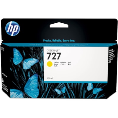 HP - Cartouche jet d'encre 727 (B3P21A) D'origine Standard Rendement Jet d'encre - Packet unique - Jaune - 1 chaque - 130 mL 130ML 