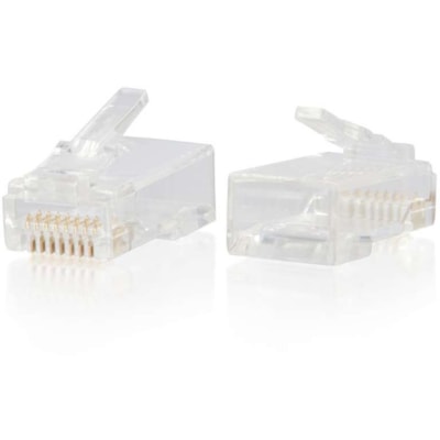C2G Connecteur réseau - 1 chaque - clair  rond solide / abandonnÃ© cÃ¢b le multi-paquet  ( 5