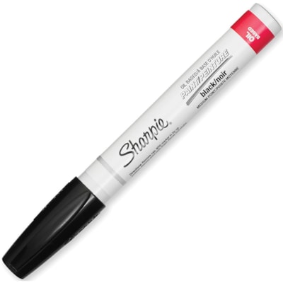 Sharpie - Marqueurs à pointe moyenne peinture - Moyenne Pointe de marqueur - Ink Noir - Encre à base d'huile - 1 chaque  