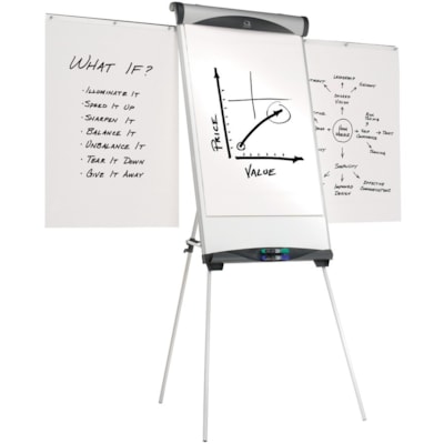 Quartet Euro Magnetic Easel - 39" (990.60 mm) Width x 27" (685.80 mm) Height - 1 Each 27X39 HOLDS ANY STANDARD FLIP CHART ACCESSORY TRAY