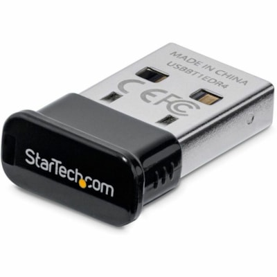 StarTech.com Mini USB Bluetooth 4.0 Adapter - 50m(165ft) Class 1 EDR Wireless Dongle - Add Bluetooth 4.0 capabilities to a laptop or desktop computer through USB - Mini USB Bluetooth 4.0 Adapter - 50m (165ft) - Mini Bluetooth Dongle - Bluetooth Smart Ready - LE+EDR - Class 1 EDR Bluetooth Wireless A  to a laptop or desktop comput er through USB-Mini