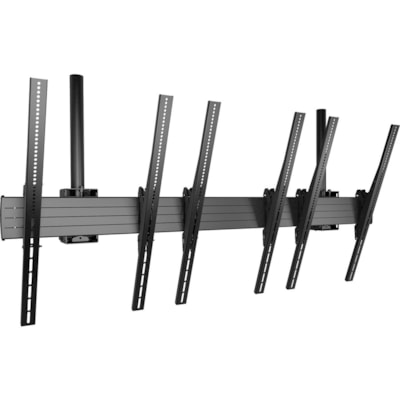 Chief FUSION LCM3X1UP Ceiling Mount for Digital Signage Display - Black - Height Adjustable - 40" to 55" Screen Support - 375 lb (170097.14 g) Load Capacity - 200 x 100, 200 x 200, 300 x 200, 300 x 300, 400 x 300, 400 x 400, 500 x 300, 600 x 200, 600 x 300, 600 x 400, 700 x 400, ... - VESA Mount Com ling Mounted 3 X 1 Portrait Me nu Board