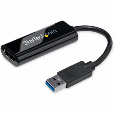 StarTech.com USB 3.0 to HDMI Adapter, USB to HDMI Monitor Converter for Windows, 1080P (no support for macOS/ChromeOS/Linux) - TAA - Windows only; No support for macOS, ChromeOS or Linux - Works w/ Windows X86/X64/ARM (Intel, AMD, Snapdragon X Copilot+ PC) - Connect your computer to an HDMI monitor  acOS  ChromeOS or Linux - Work s w/ Windows X86/X64
