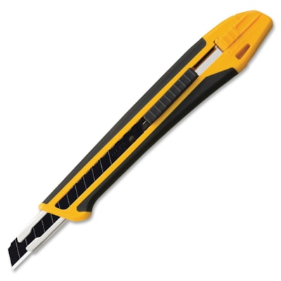 Olfa XA-1 Utility Knife - Auto-lock, Acetone Resistant, Snap-off, Non-slip Grip, Acid Resistant, Anti-shock, Chemical Resistant - Acrylonitrile Butadiene Styrene (ABS), Stainless Steel, Polypropylene, Glass Fiber, Elastomer - Black - 1 Each  