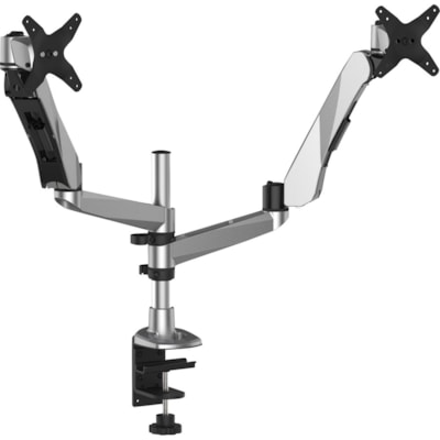 3M Mounting Arm for Flat Panel Display - Silver - Height Adjustable - 20 lb (9071.85 g) Load Capacity - 1 Each SILVER 