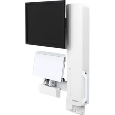 Ergotron StyleView Lift for Mouse, Monitor, Keyboard - White - 1 Display(s) Supported - 24" Screen Support - 30 lb (13607.77 g) Load Capacity - 100 x 100, 75 x 75 ertical Lift High Traffic Area  (white).A low-profi