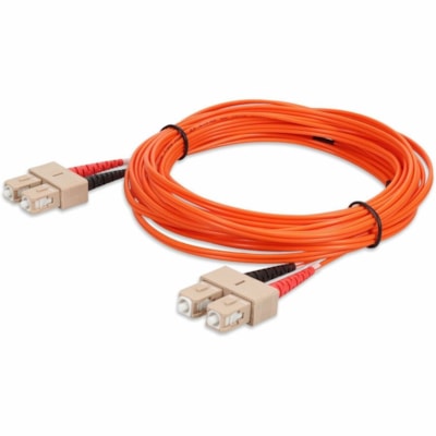 AddOn 2m SC to SC Orange OM1 Duplex OFNR (Riser-Rated) MMF Fiber Patch Cable - 6.6 ft (2 m) Fiber Optic Network Cable for Network Device - First End: 2 x SC Network - Male - Second End: 2 x SC Network - Male - Patch Cable - LSZH, OFNR, Riser, Plenum - 62.5/125 µm - Orange - 1.0  CABL 