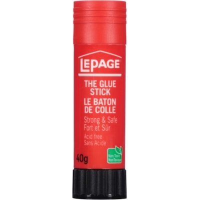 LePage Acid-free Washable Glue Stick - 40g FREE NON-TOXIC WASHABLE 