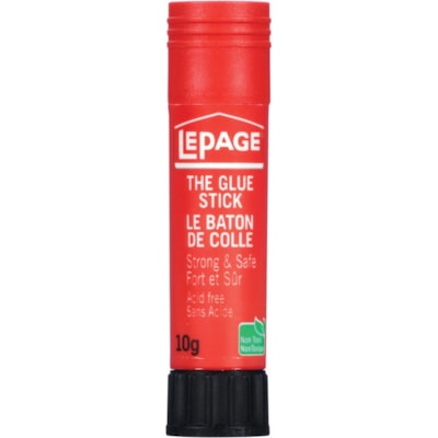 LePage Acid-free Washable Glue Stick - 10g ACID FREE NON-TOXIC WASHABLE 