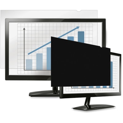 Fellowes - Filtre de confidentialité PrivaScreen à occultation Clair, Noir - Pour 23 po (584,20 mm) Écran large LCD Moniteur - 16:9 - Résistant aux empreintes, Résistant aux rayures - Polyéthylène - 1 chaque DE FELLOWES  - 23W" 
