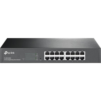 TP-Link 16-Port Gigabit Easy Smart Switch - 16 Ports - Manageable - Gigabit Ethernet - 10/100/1000Base-T - 2 Layer Supported - 10.22 W Power Consumption - Twisted Pair - 1U - Desktop, Rack-mountable  PERP 